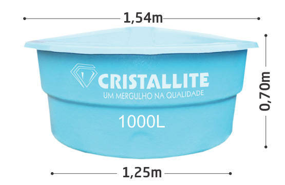 Caixa d'água 1.000L